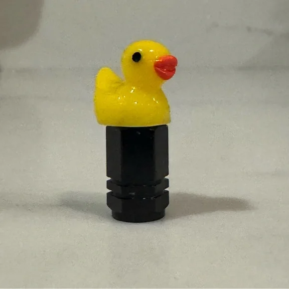 Duck Valve Stem Caps for Car, Bicycle, Motorcycle | Duck Tire Caps Set of 5 - Picture 4 of 8